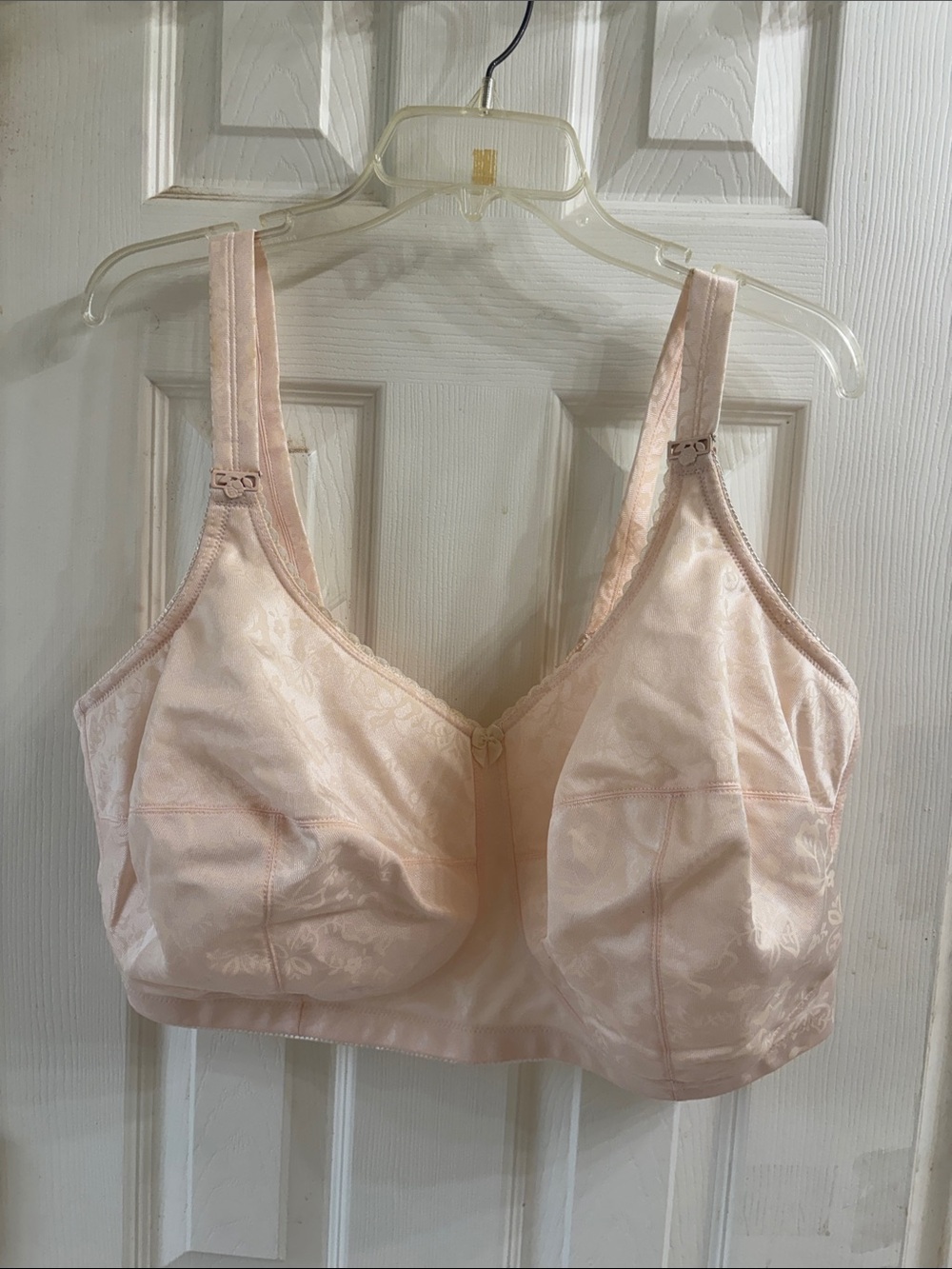 Princess lingerie Light Pink Satin Camisole with Jacquard Trim. NWT
